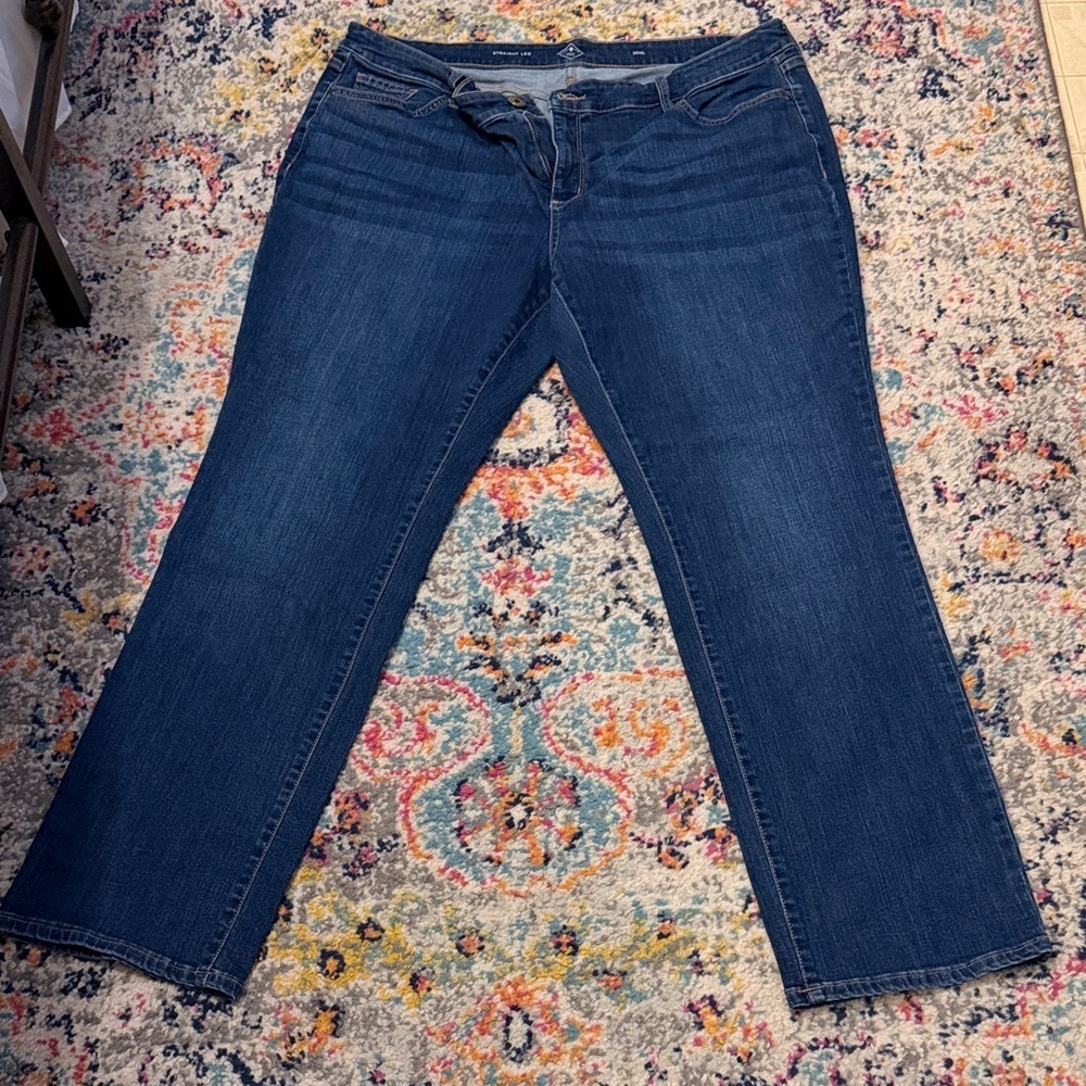 St. John’s Bay Stylish Indigo Women's Straight Leg Jeans 20WL